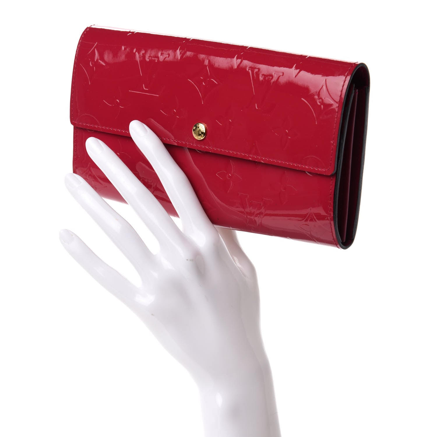 Louis Vuitton Vernis Sarah Wallet Fuchsia 2 of 7