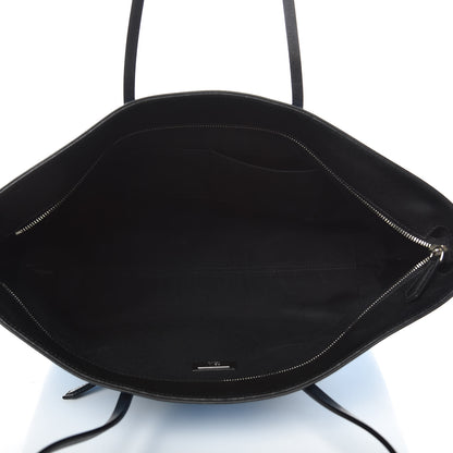 Fendi Vitello Elite Cuoio Monster Buggies Medium Roll Tote Blue Royal Black 5 of 9