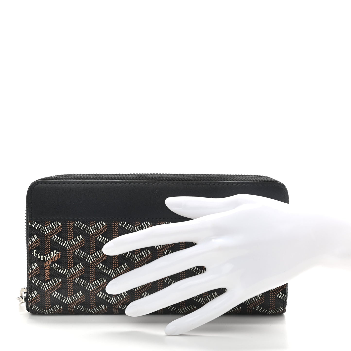 Goyardine Matignon Zip Around GM Wallet Black
