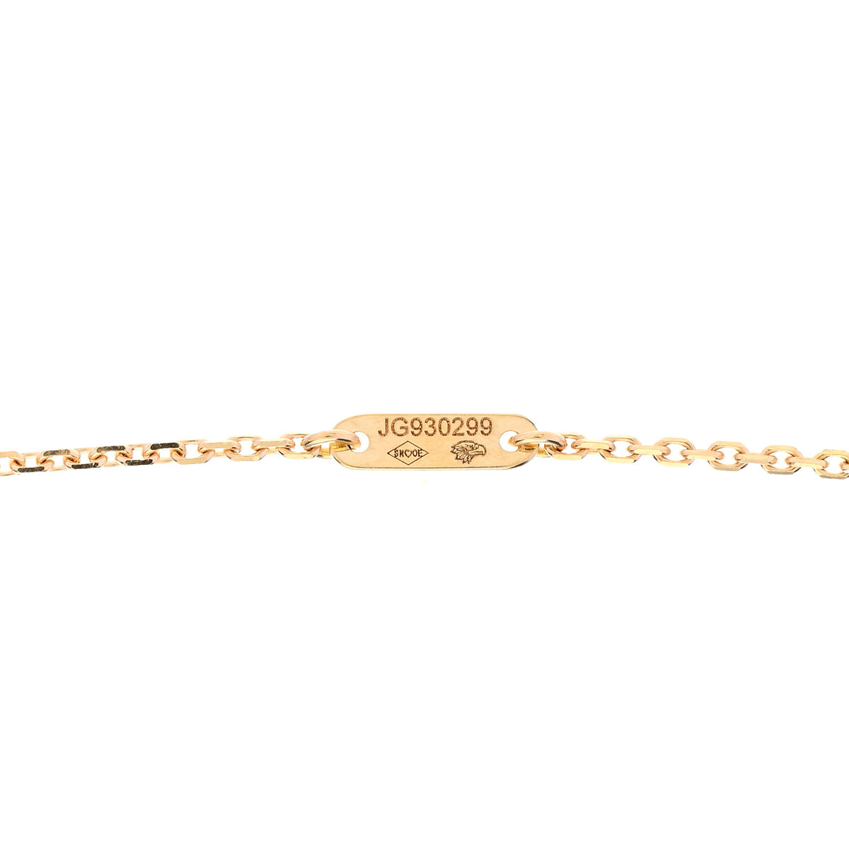 18K Yellow Gold Mother of Pearl Sweet Alhambra Pendant Necklace