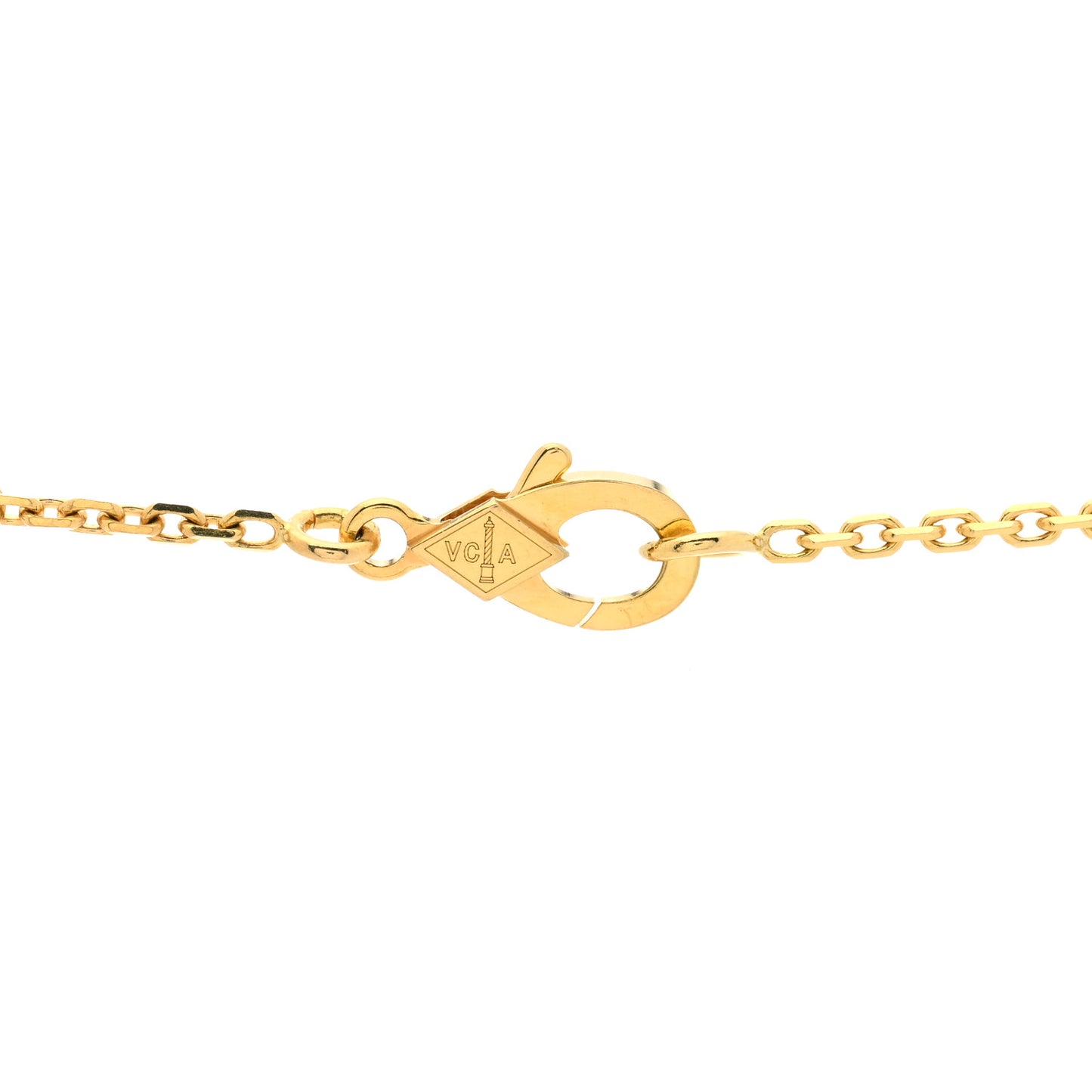 18K Yellow Gold Vintage Alhambra Pendant Necklace