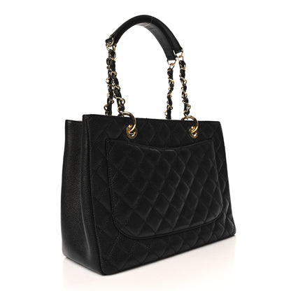 Chanel Caviar Quilted Grand Shopping Tote GST Black 2 of 11