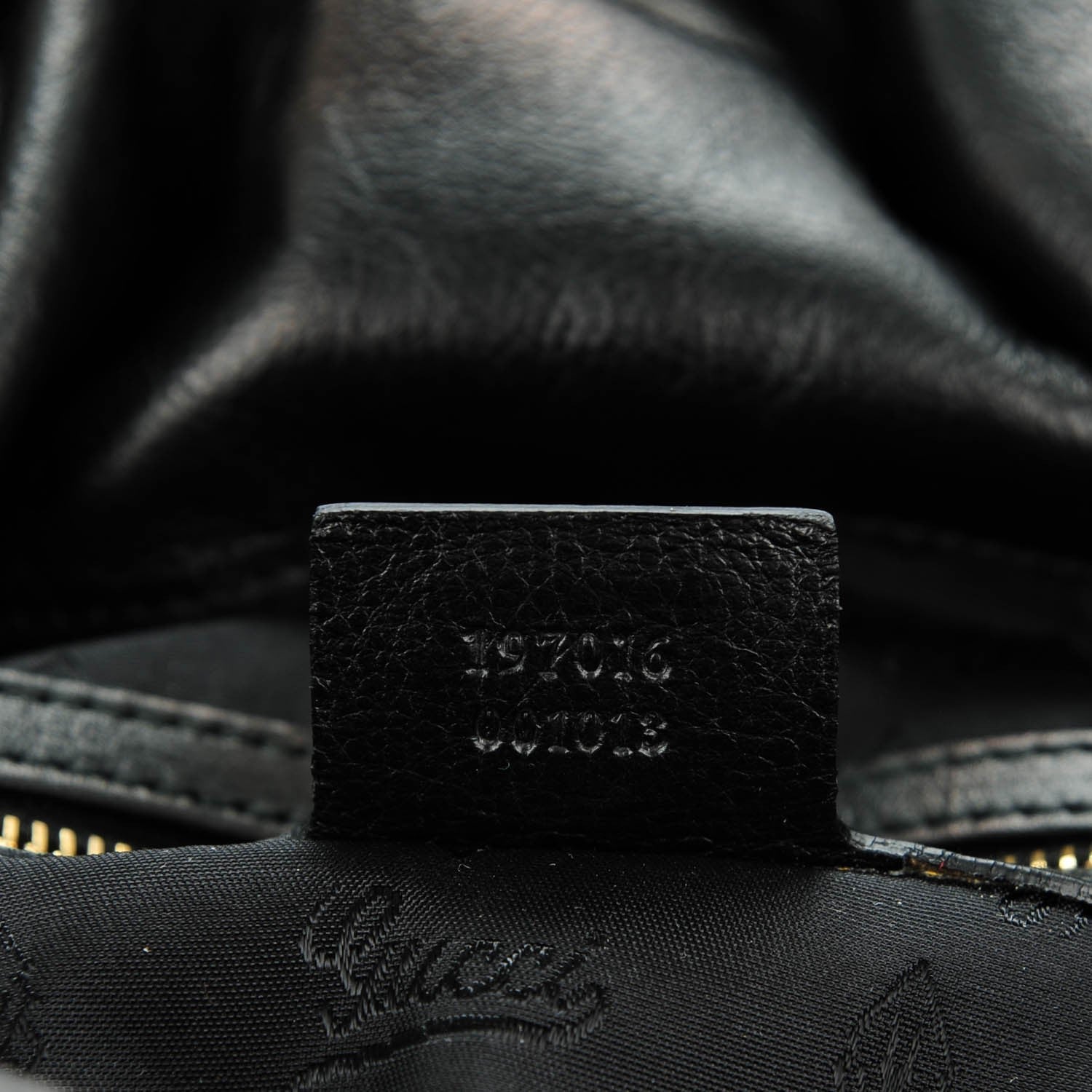 Gucci Velvet Tapestry Medium Hysteria Bag Black Gold 7 of 7