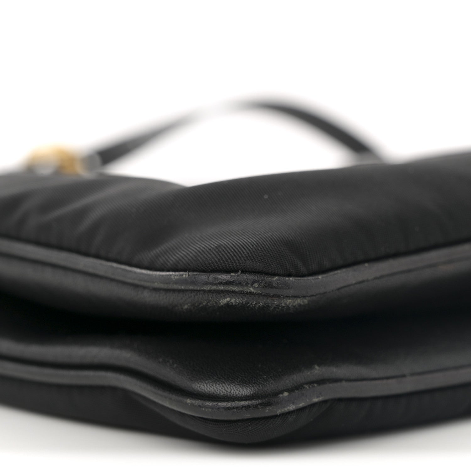 Prada Tessuto Nylon Soft Calf Double Zip Crossbody Bag Black 16 of 27