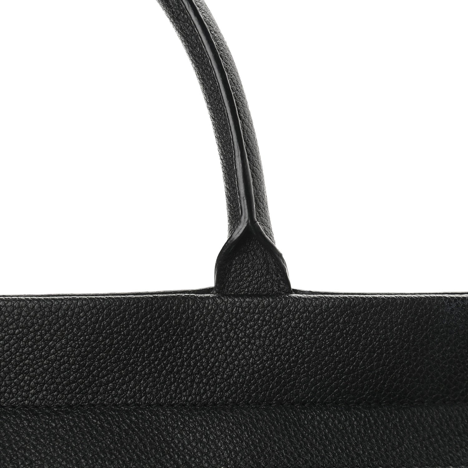 Saint Laurent Grained Calfskin Medium Cabas Rive Gauche Black 13 of 15