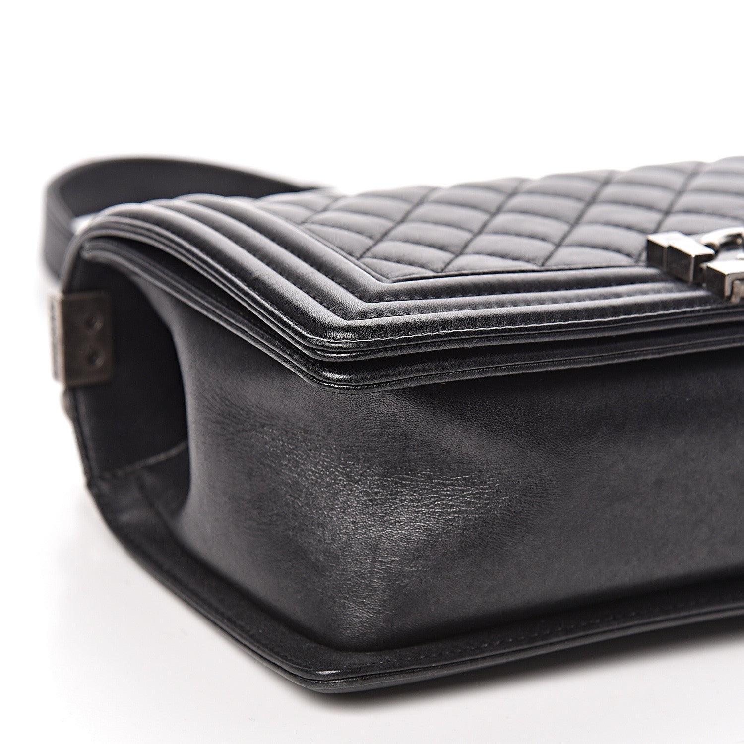 Chanel Lambskin Quilted Medium Boy Flap Black 8 of 20