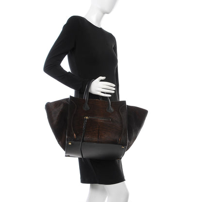 Celine Shaded Pony Hair Calfskin Medium Phantom Luggage Brown 2 of 13