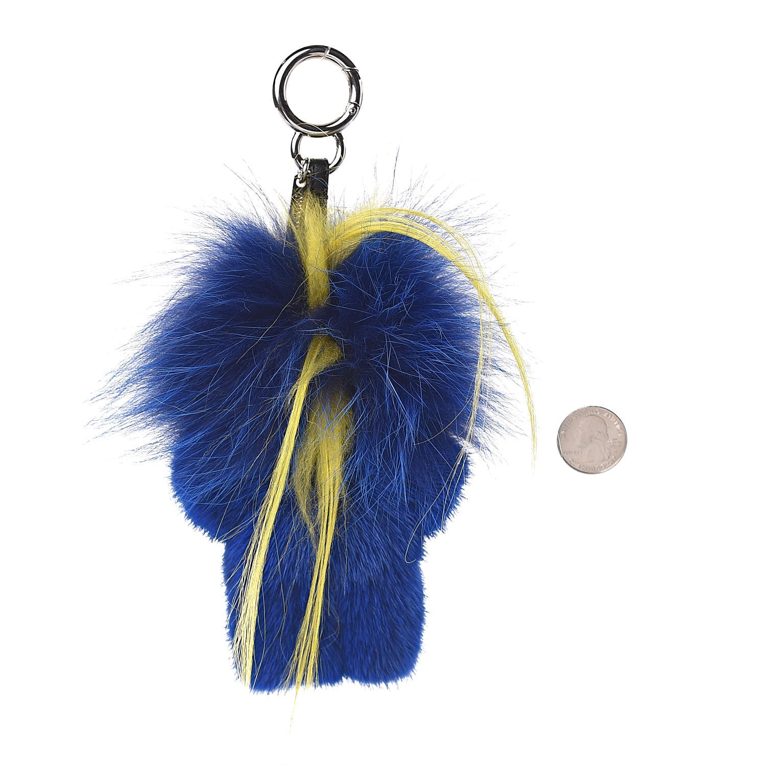 Fendi Mink Fur Fendirumi Bug-Kun Monster Bag Bug Charm Pacific Fluo Yellow 2 of 2