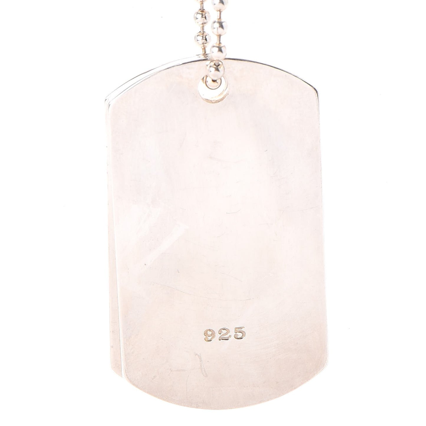 Sterling Silver Dog Tag Necklace