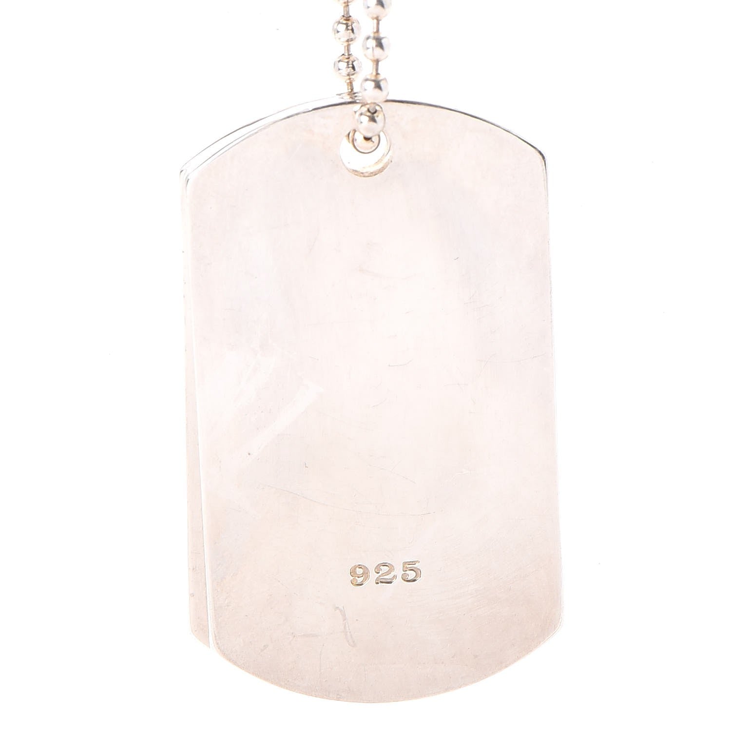 Gucci Sterling Silver Dog Tag Necklace 6 of 8