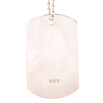 Gucci Sterling Silver Dog Tag Necklace 6 of 8