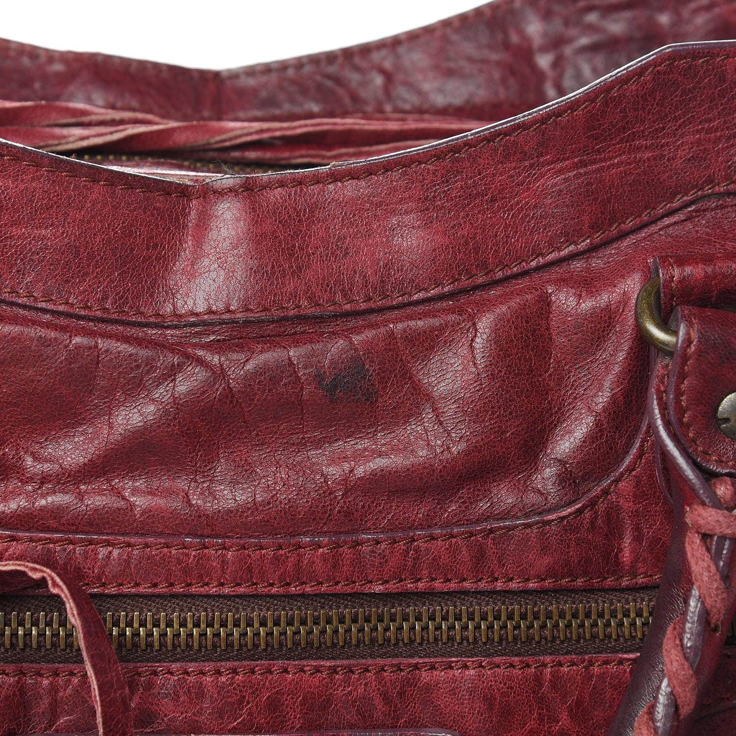 Balenciaga Agneau Classic Hardware City Bordeaux 8 of 16