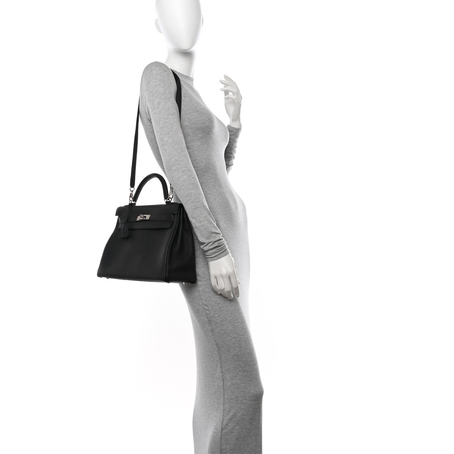 Hermes Togo Kelly Retourne 32 Black 2 of 11