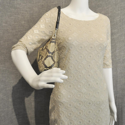 Gucci Python Bamboo Handle Shoulder Bag 2 of 9