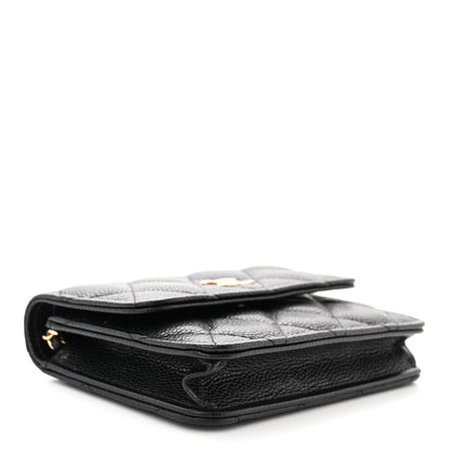 Chanel Caviar Quilted Miss Coco Clutch With Chain Black 4 of 12