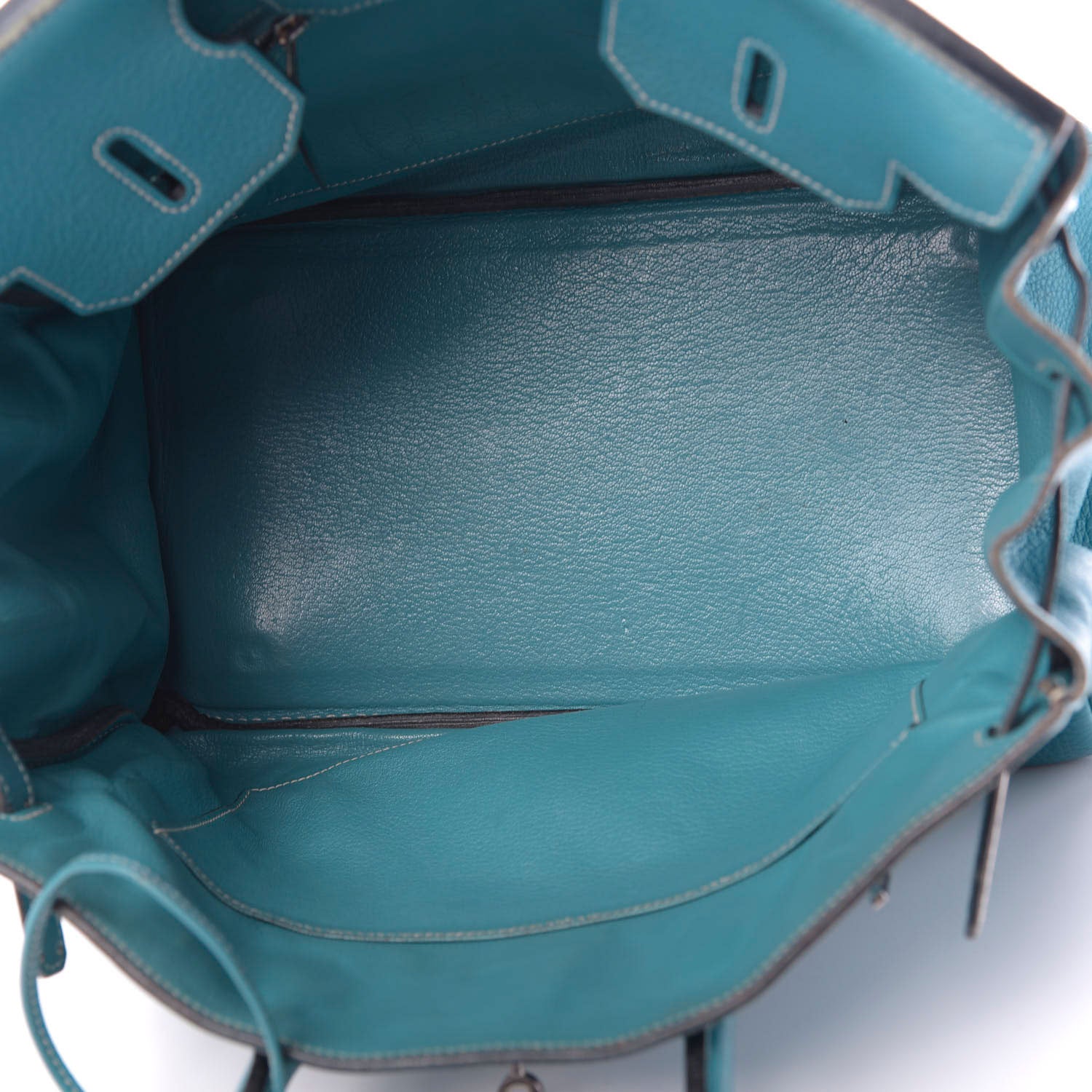 Hermes Taurillon Clemence Birkin 35 Bleu Jean 5 of 27