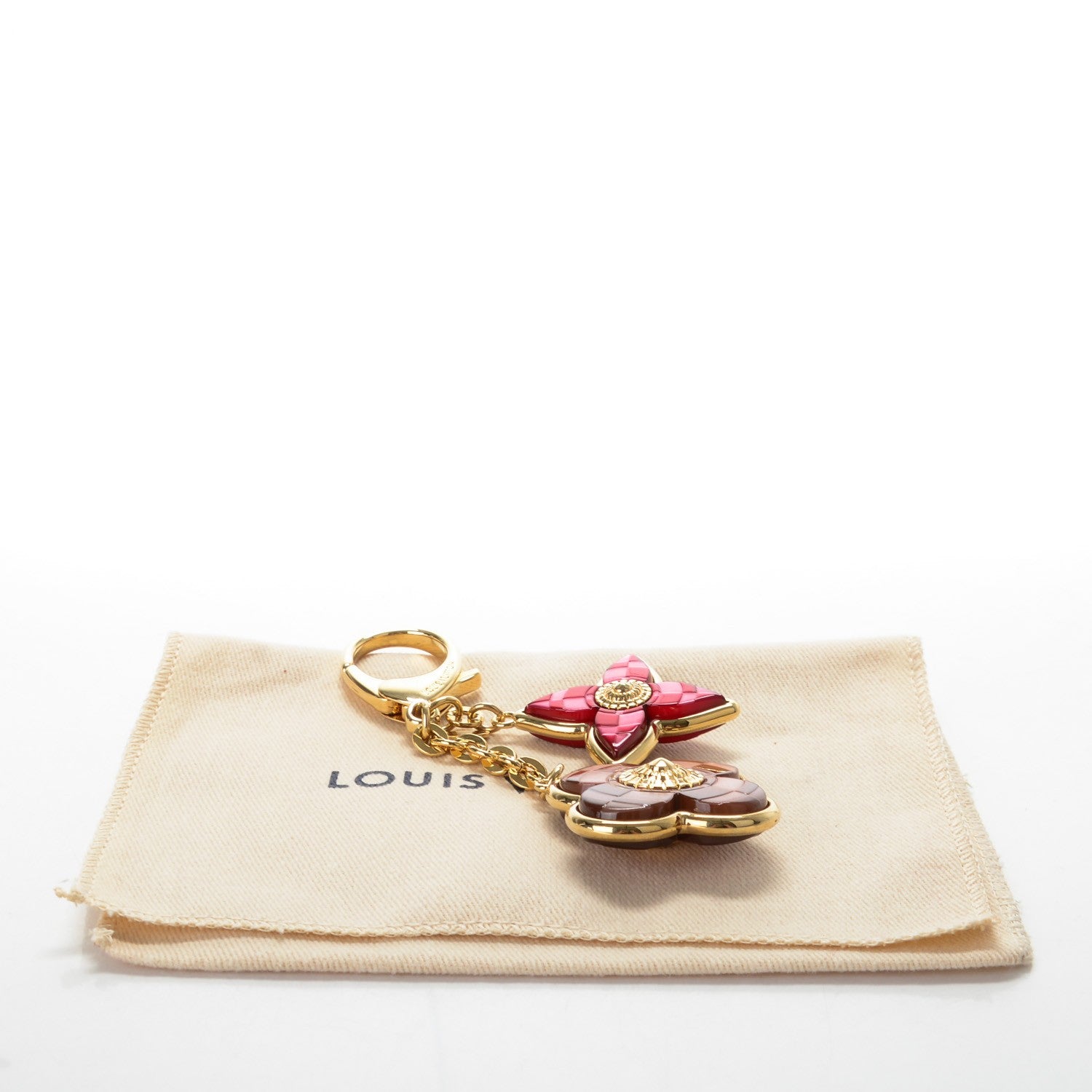 Louis Vuitton Metal Resin Mosaique Bag Charm Rouge Fauviste 6 of 6