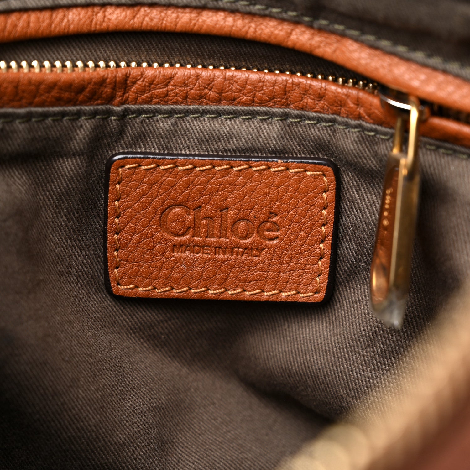 Chloe Calfskin Medium Marcie Satchel Tan 6 of 16