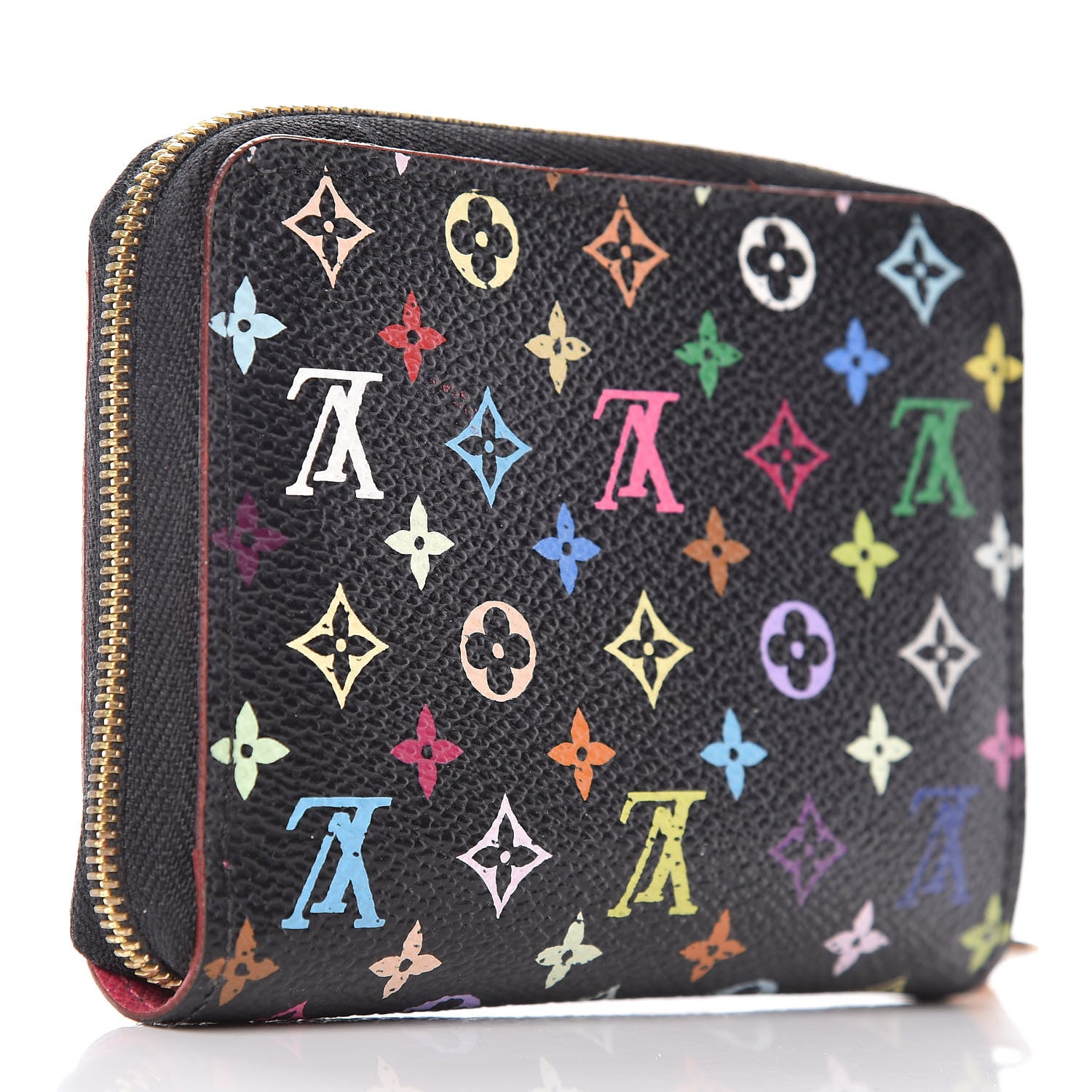 Louis Vuitton Monogram Multicolor Zippy Coin Purse Black Grenade 3 of 7
