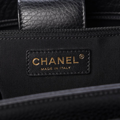 Chanel Calfskin Cerf Executive Shopper Tote Black 7 of 11