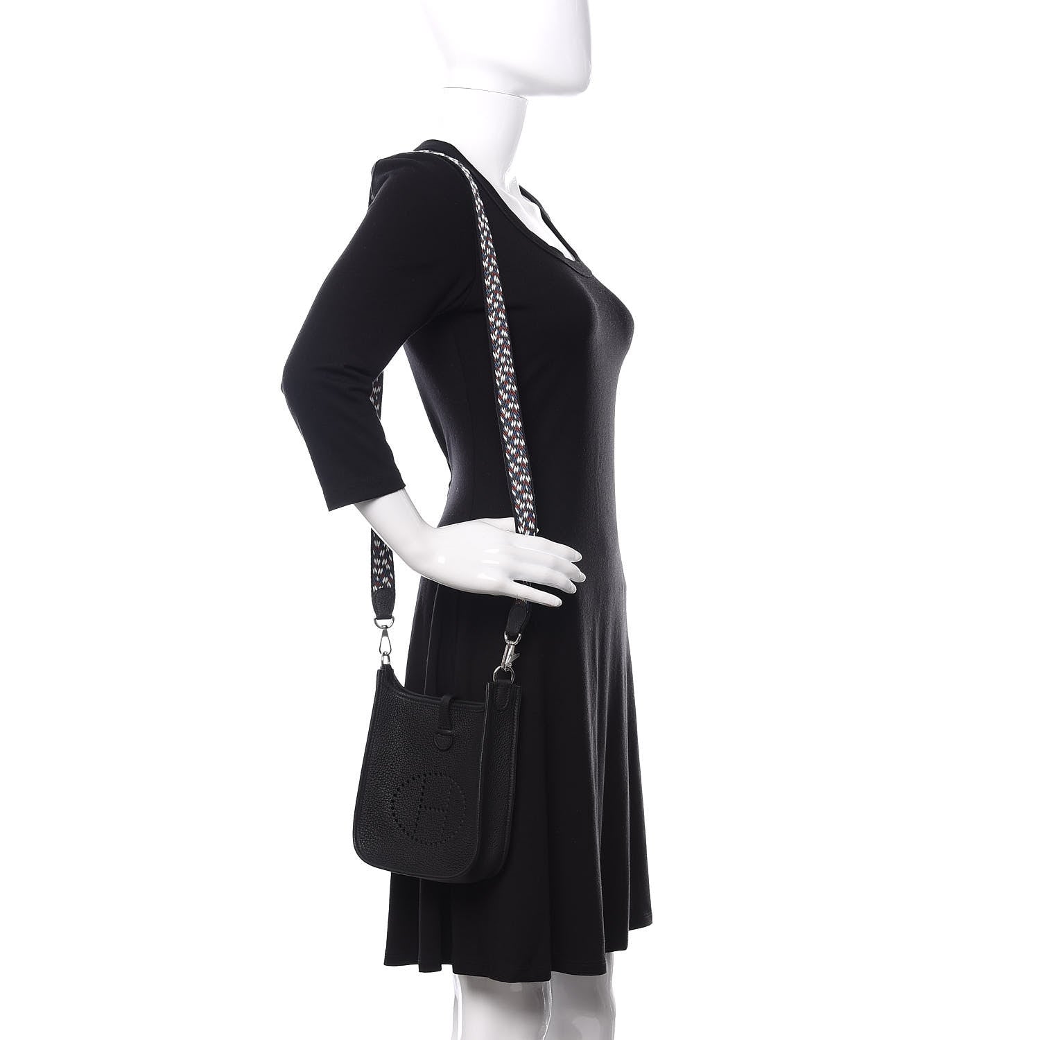 Hermes Taurillon Maurice Zigzag Evelyne TPM Black 2 of 11