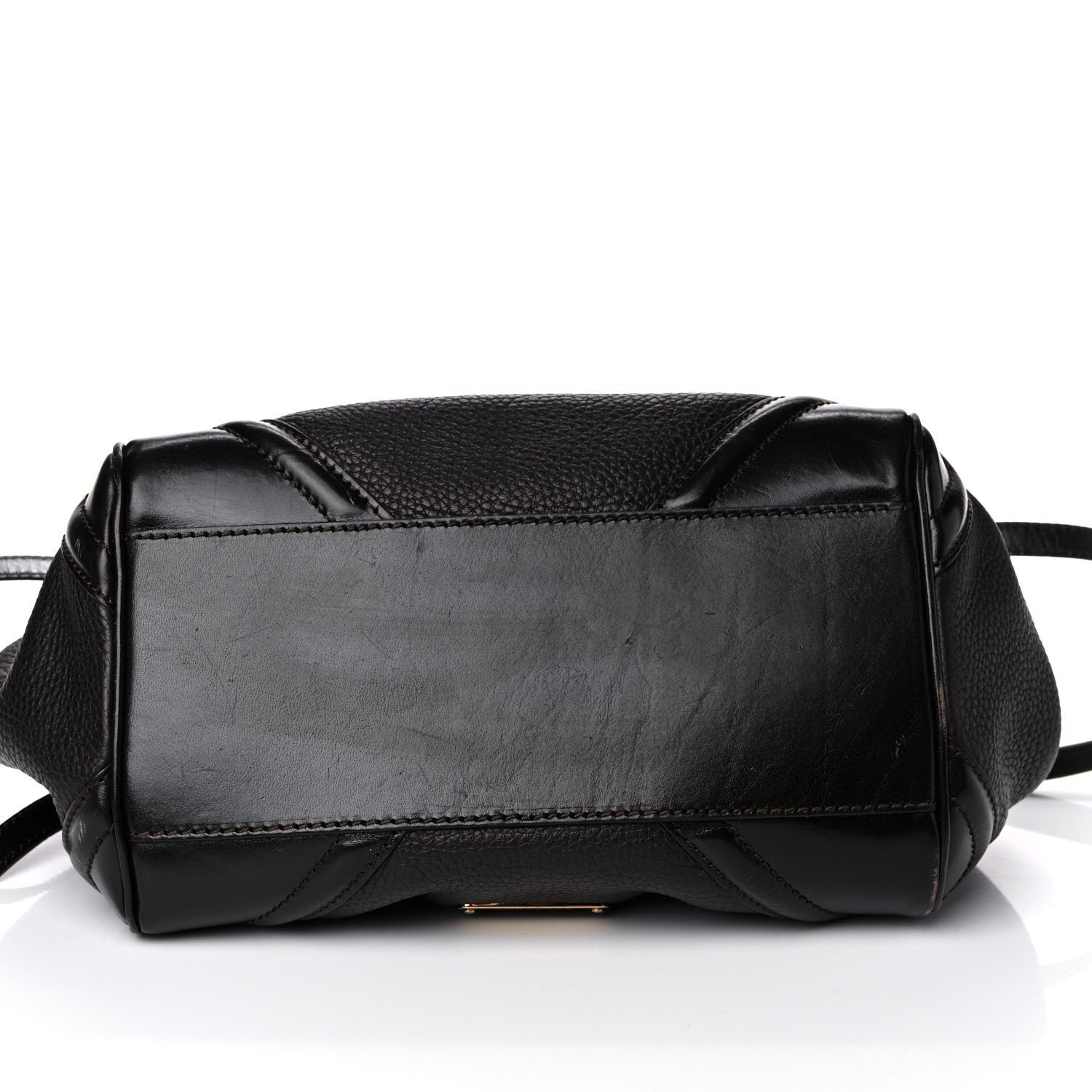 Burberry Grainy Calfskin Small Canterbury Tote Dark Chocolate 11 of 21