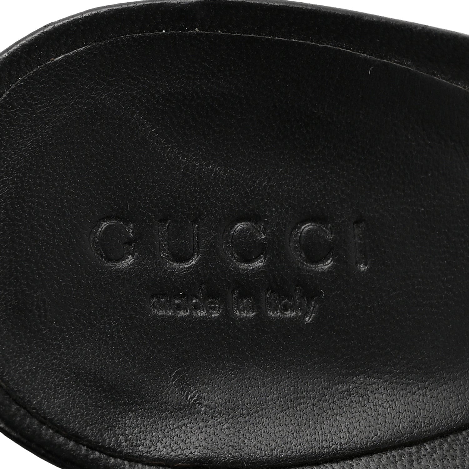 Gucci Calfskin Monogram Web Bow Heel Slide Sandals 8.5 Black 8 of 10