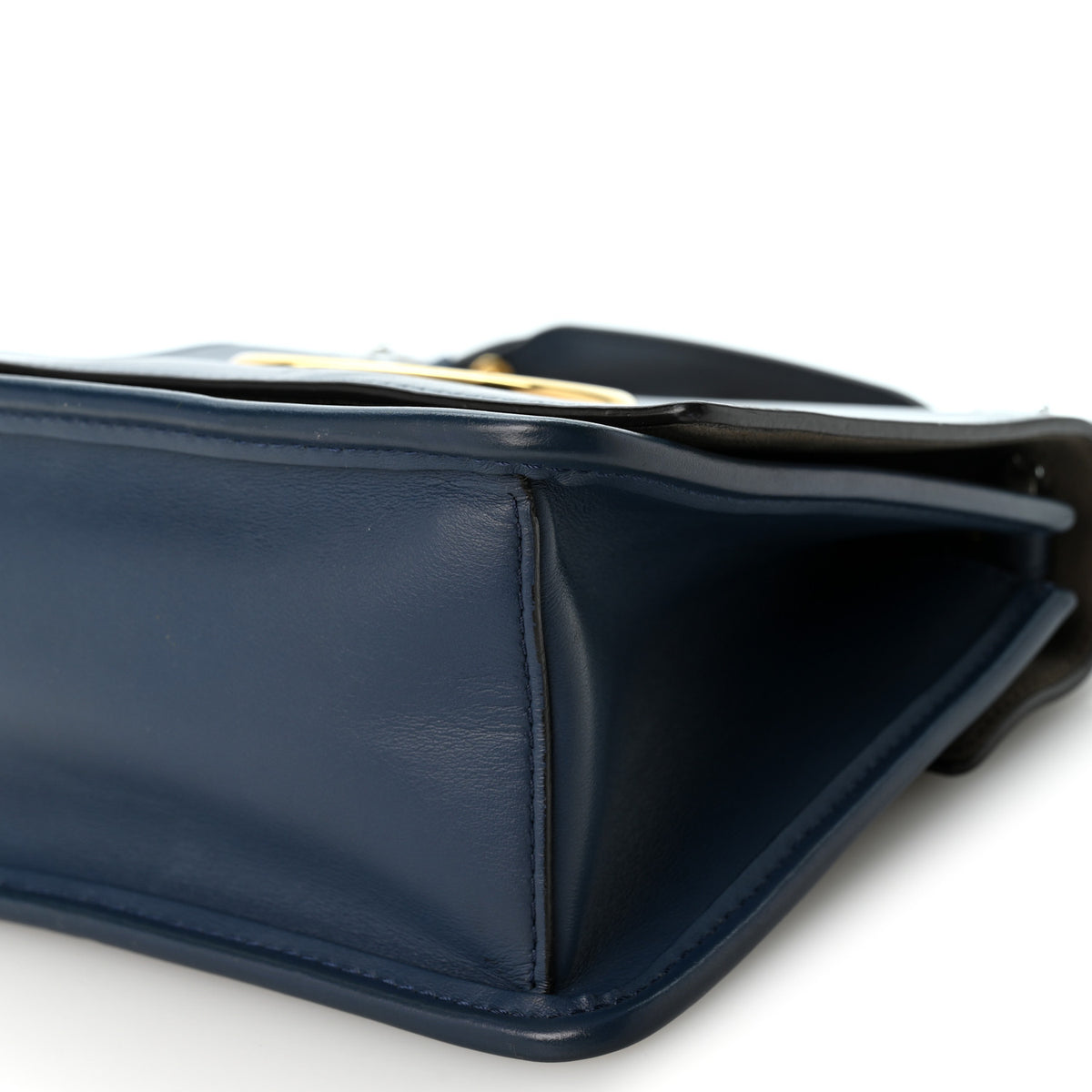 Fendi Vitello Century Opaco F is Fendi Small Kan I Shoulder Bag Blu Scuro 10 of 12
