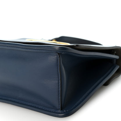 Fendi Vitello Century Opaco F is Fendi Small Kan I Shoulder Bag Blu Scuro 10 of 12