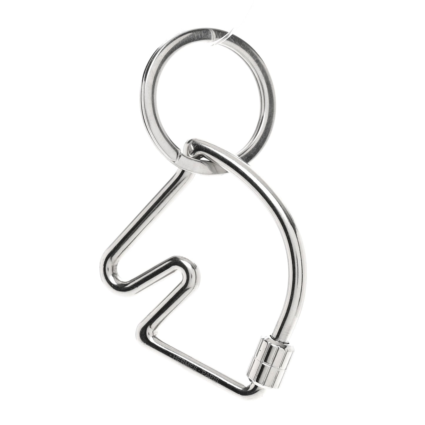 Palladium Cheval Key Ring