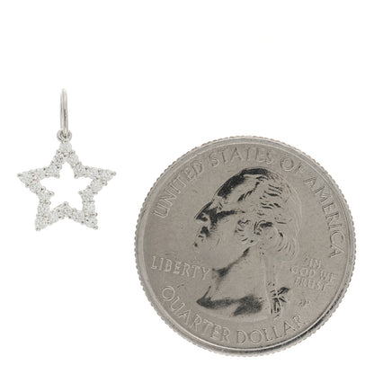 Tiffany Platinum Diamond Star Charm 2 of 4