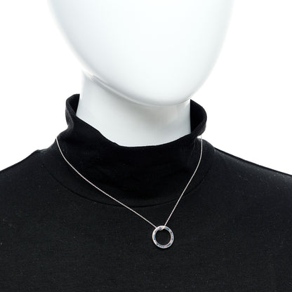 Tiffany Sterling Silver 1837 Circle Pendant Necklace 2 of 4