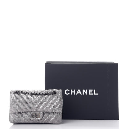 Chanel Metallic Grained Calfskin Chevron Quilted 2.55 Reissue 224 Flap 10 of 10