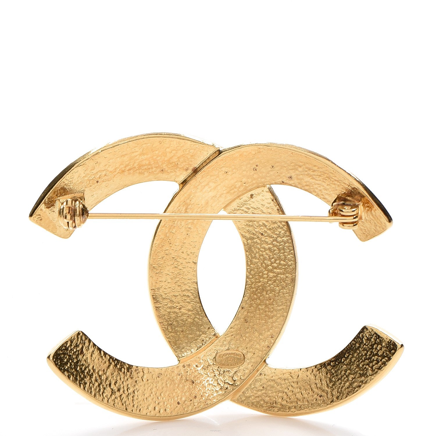 Chanel CC Large Brooch Gold 3 of 5
