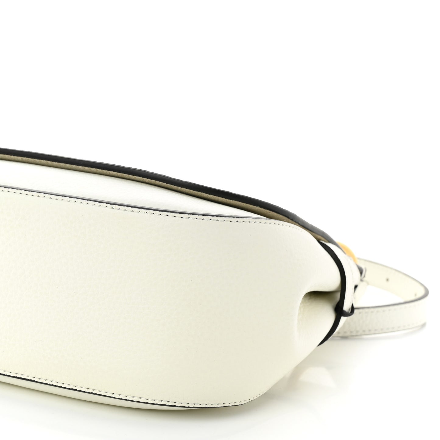 Small Classic Grain Calfskin Small Amberley Satchel White