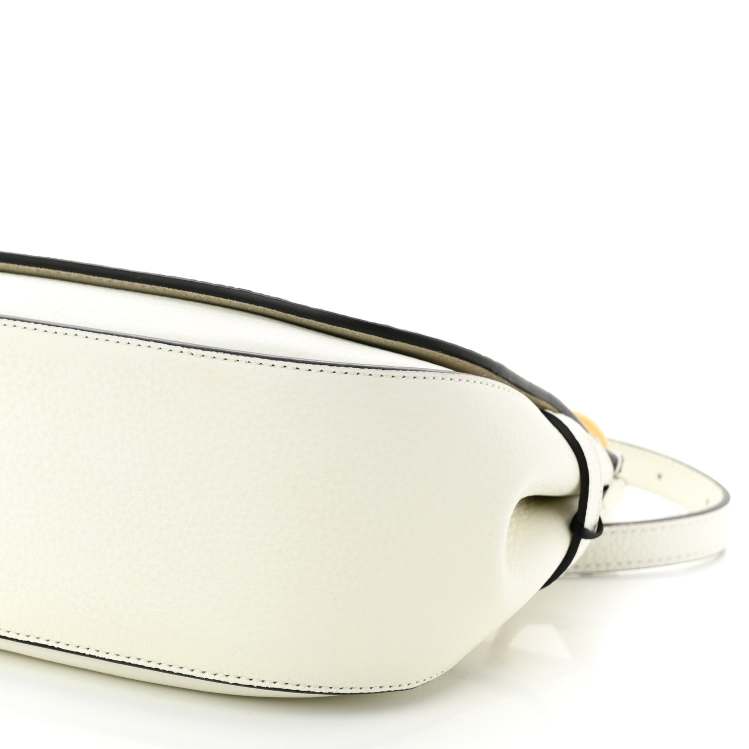 Mulberry Small Classic Grain Calfskin Small Amberley Satchel White 9 of 10