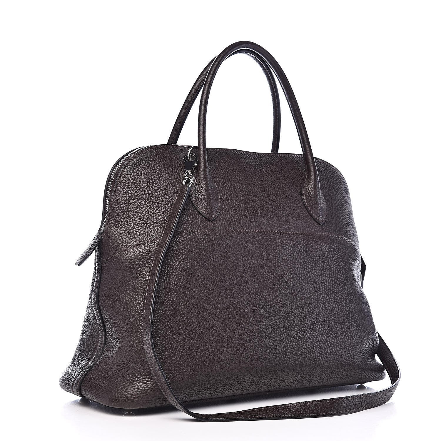 Hermes Taurillon Clemence Bolide 35 Chocolate 3 of 16