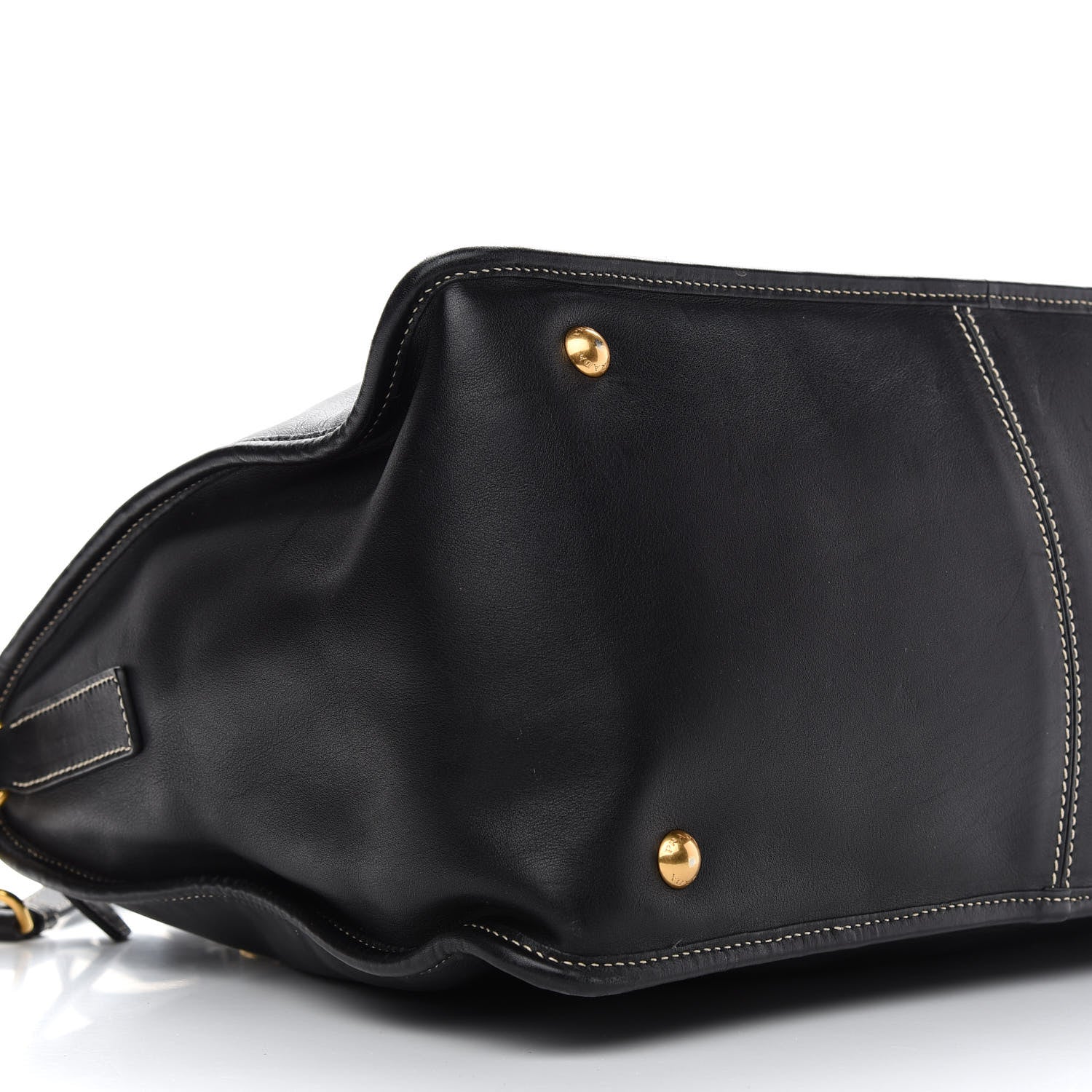 Prada Glace Calf Tote Black 8 of 9