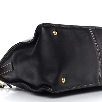 Prada Glace Calf Tote Black 8 of 9