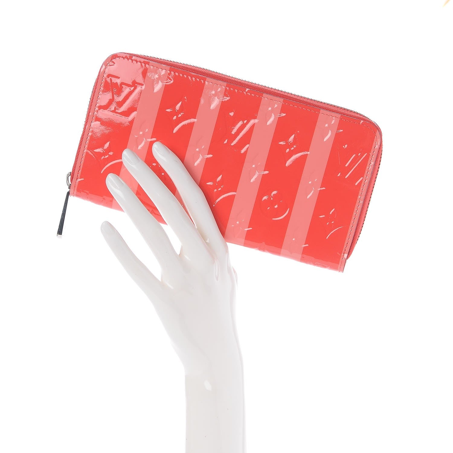 Louis Vuitton Vernis Rayures Zippy Wallet Poppy 2 of 7