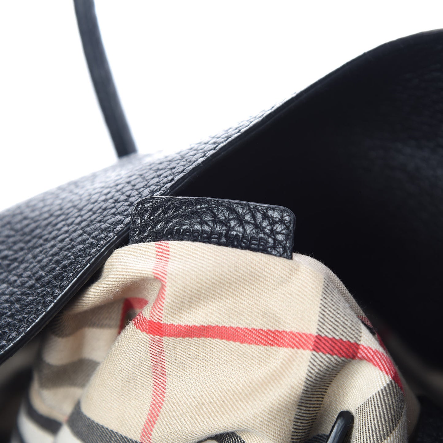 London Grainy Calfskin Medium Baynard Tote Black