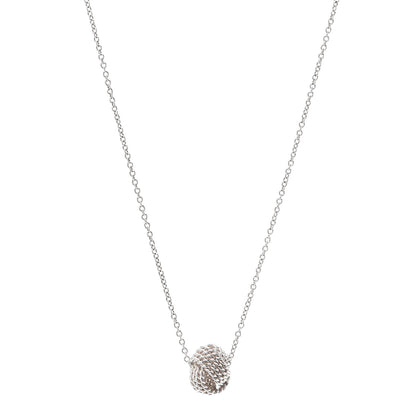 Tiffany Sterling Silver Twist Knot Pendant Necklace 1 of 5