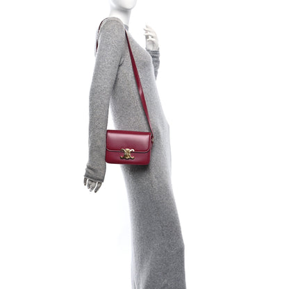 Celine Shiny Calfskin Teen Triomphe Carmin 2 of 9