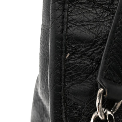 Saint Laurent Crinkled Calfskin Matelasse Monogram Medium Niki Chain Satchel Black 14 of 16