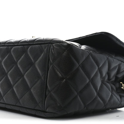 Chanel Caviar Quilted XXL Travel Flap Bag Black 10 of 10
