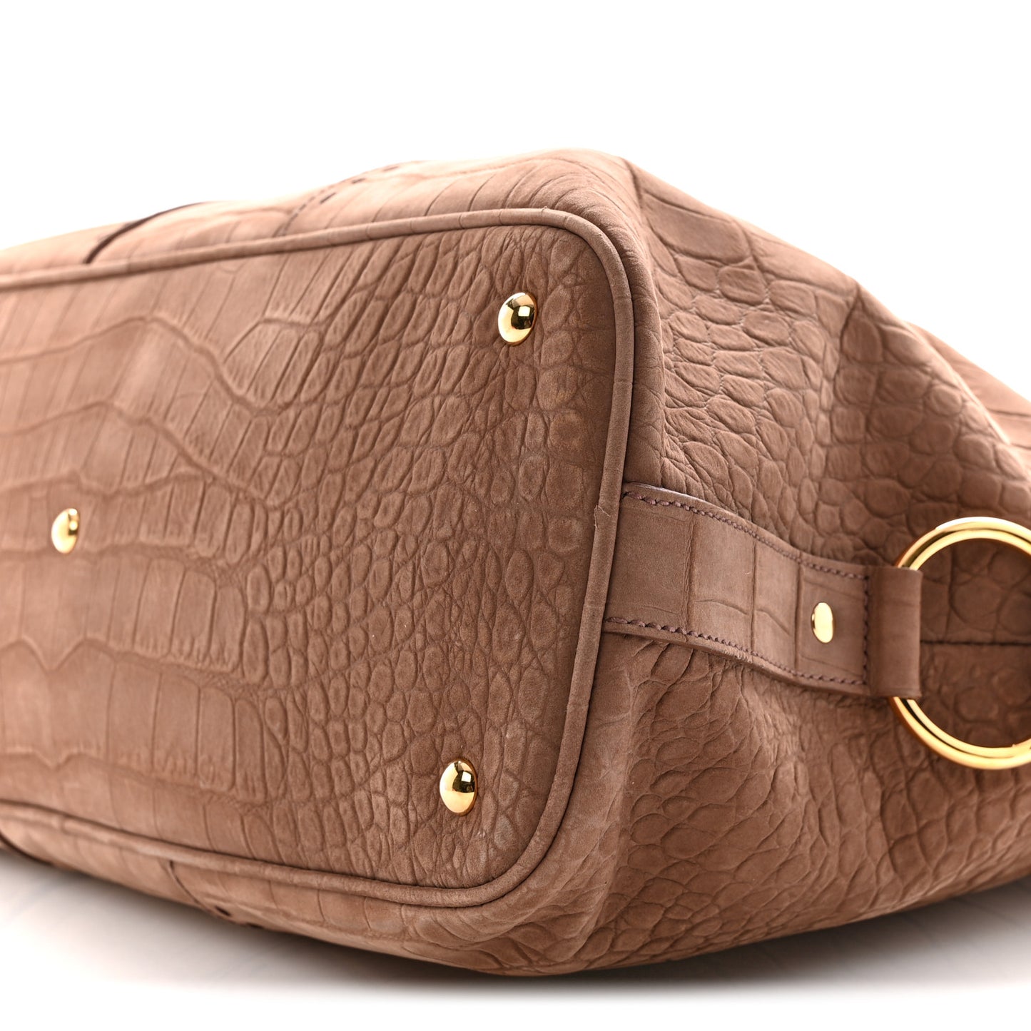 Nubuck Croc Embossed Oversized Muse Beige