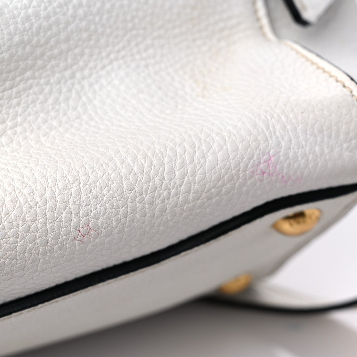Vitello Daino Sound Twin Pocket Satchel Bianco