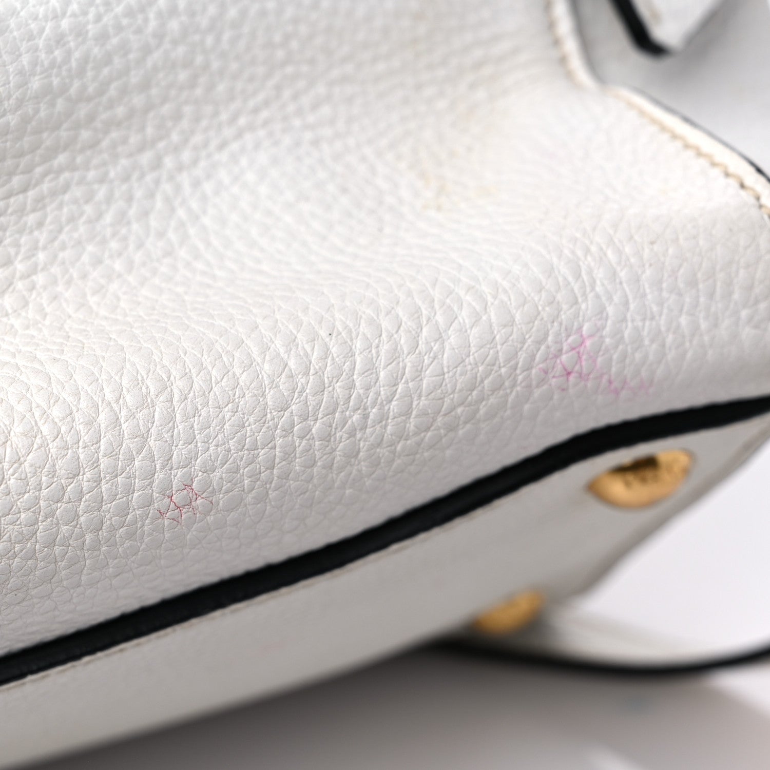 Prada Vitello Daino Sound Twin Pocket Satchel Bianco 16 of 16