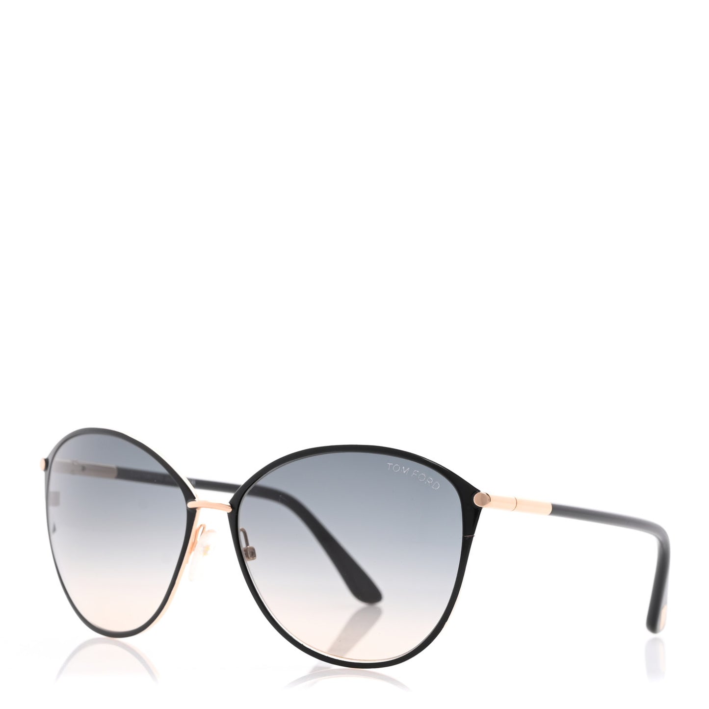 Penelope Vintage Round Sunglasses TF320 Black