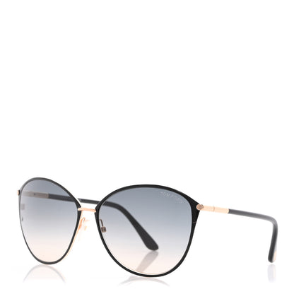 Tom Ford Penelope Vintage Round Sunglasses TF320 Black 1 of 7